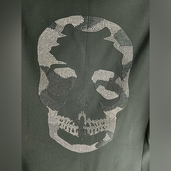 NWT 🏷 ZADIG & VOLTAIRE VEDY STRASS SKULL BLAZER IN BLACK SIZE 36 - Picture 7 of 12